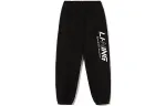 Li Ning Sports Fashion Collection Knitted Sweatpants Men's Black Moderate Cuffed Pants