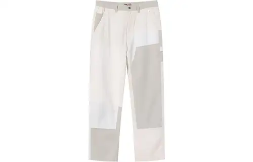 Stussy Knitted Sweatpants Unisex White Moderate Straight Fit Pants