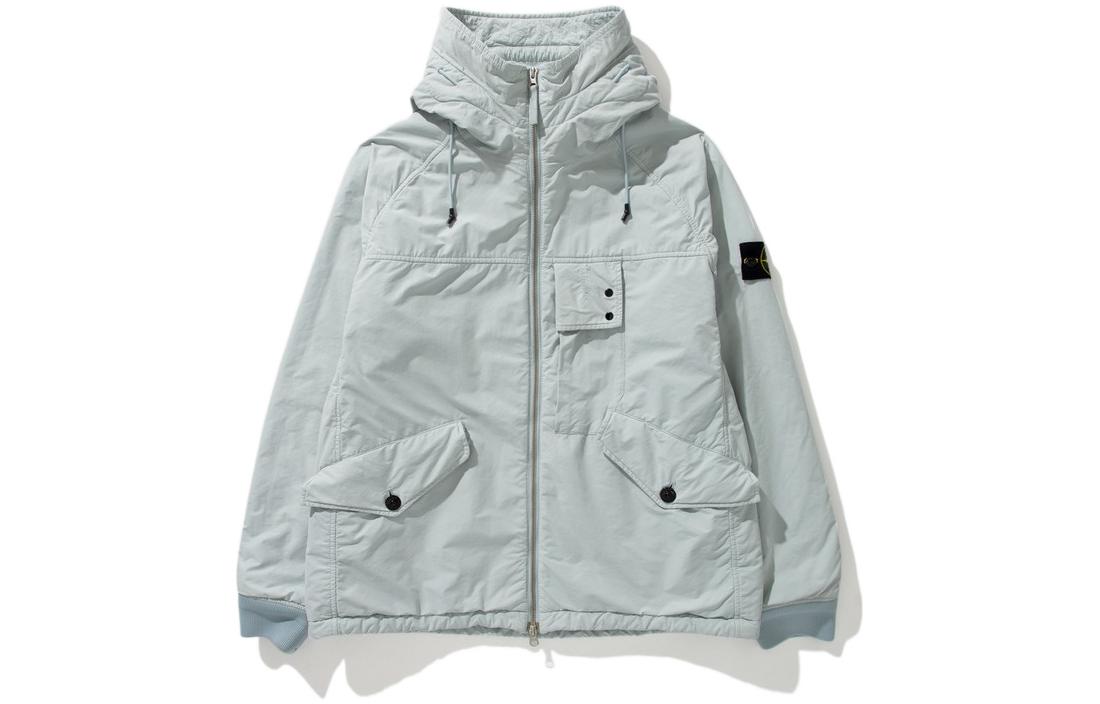 STONE ISLAND FW22 Wapen Collection David Light TC Stone Island, Multi Pocket Hooded Fleece Lined Parka Coat Men's