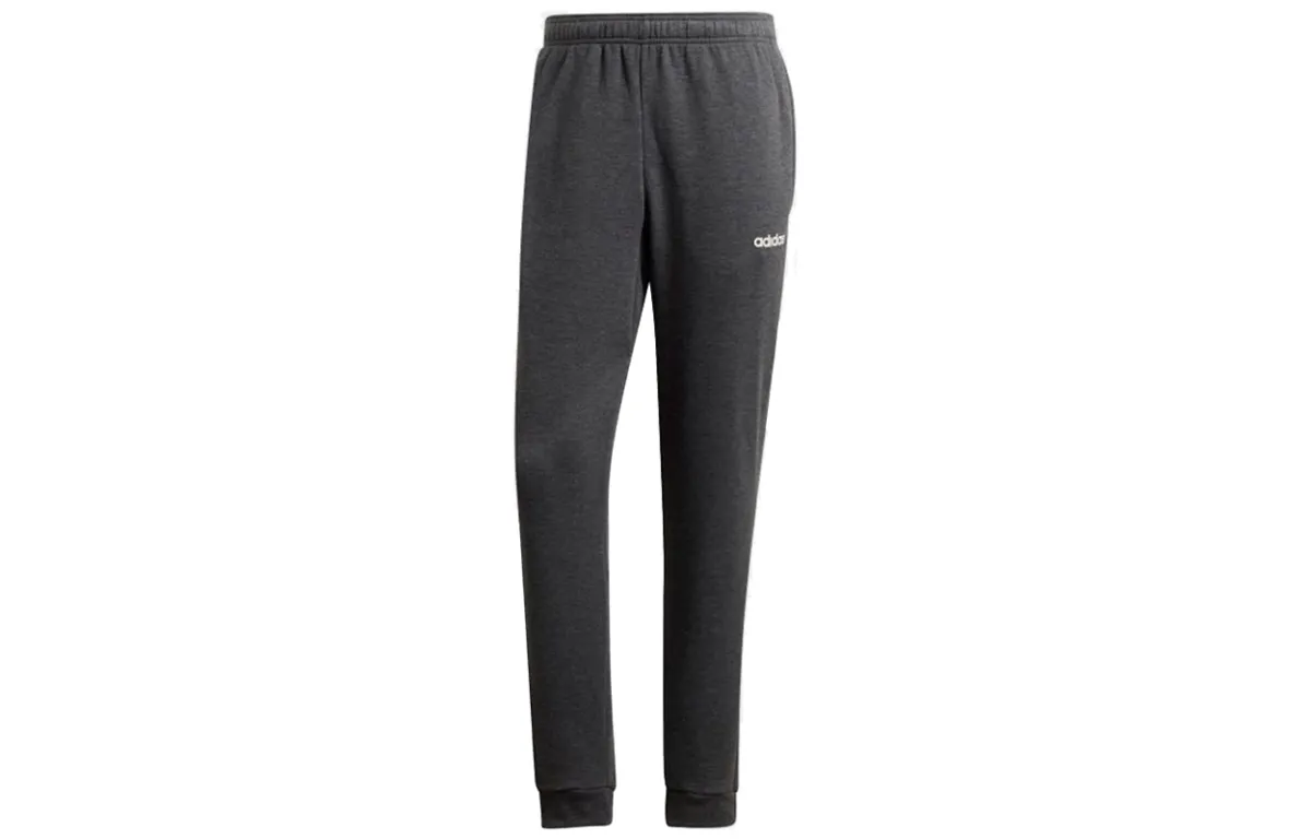 Adidas Knitted Sweatpants Men's Dark Gray Moderate Cuffed Pants