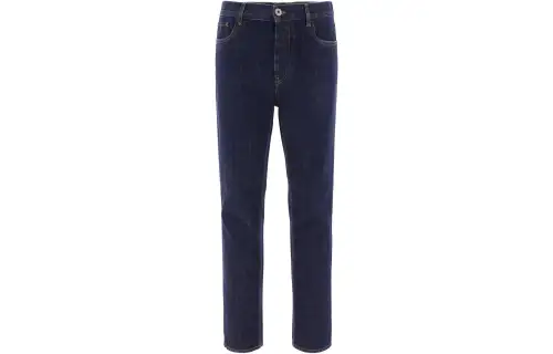 PRADA Jeans Men's Blue Moderate Straight Fit Pants