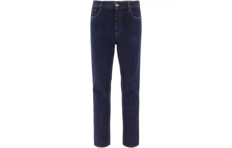 PRADA Jeans Men's Blue Moderate Straight Fit Pants