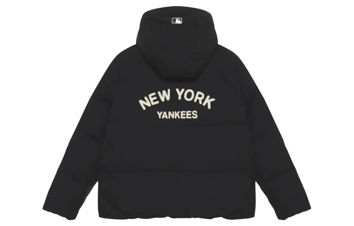 MLB Preppy Style Collection New York Yankees FW24 Down Jacket Unisex Black