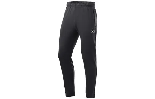 Li Ning Training Series Knitted Sweatpants Men's Ebony Black Moderate Cuffed Pants