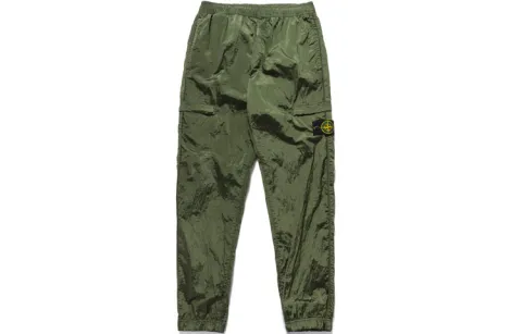 STONE ISLAND Knitted Sweatpants Men's Olive