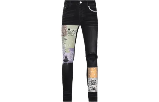 AMIRI Bandana Art Patch Jeans