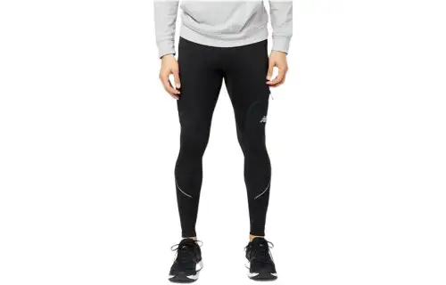 New Balance Impact Run Heat Tight Knitted Sweatpants Men's Black Moderate Slim Fit Pants