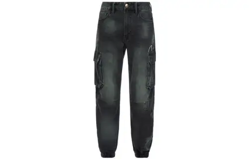 EVISU Jeans Men's Dark Gray Moderate Cargo Pants