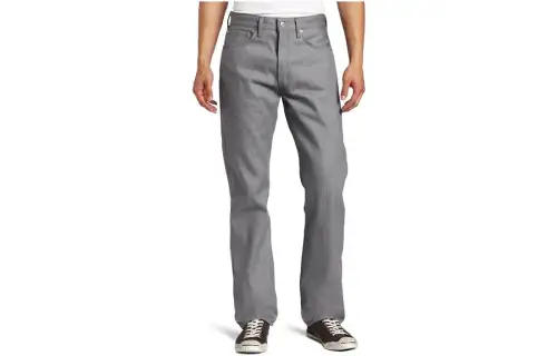 Levis Jeans Men's Gray Moderate Straight Fit Pants