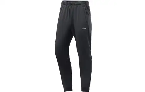 Li Ning Knitted Sweatpants Men's Ebony Black