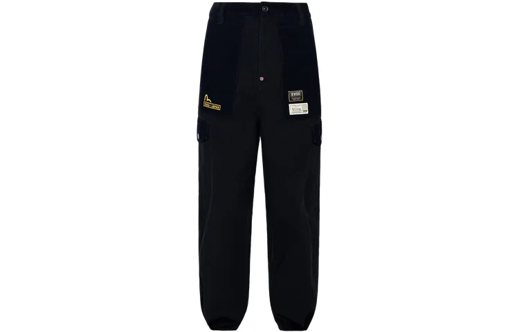 EVISU Cargo Pants Men's Black Moderate