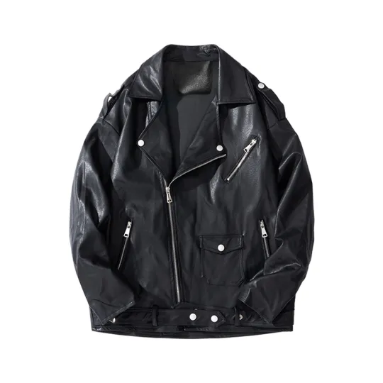 IL SARTO Leather Jacket Unisex Black