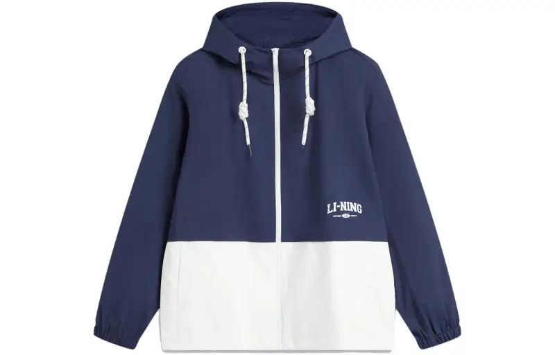 Li Ning Weekend Youth Sports Fashion Collection Trench Coat Men's Dark Ship Blue