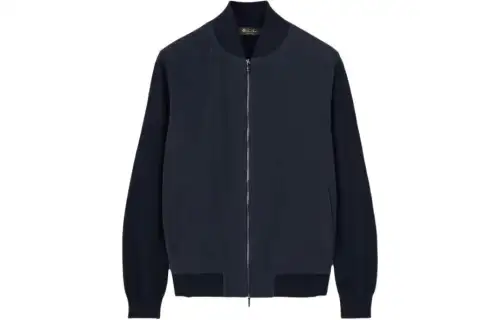 Loro Piana Ivy Bomber Jacket Jackets & Coats Men's Marine Blue