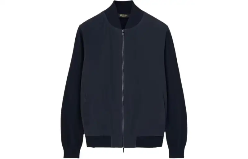 Loro Piana Ivy Bomber Jacket Jackets & Coats Men's Marine Blue