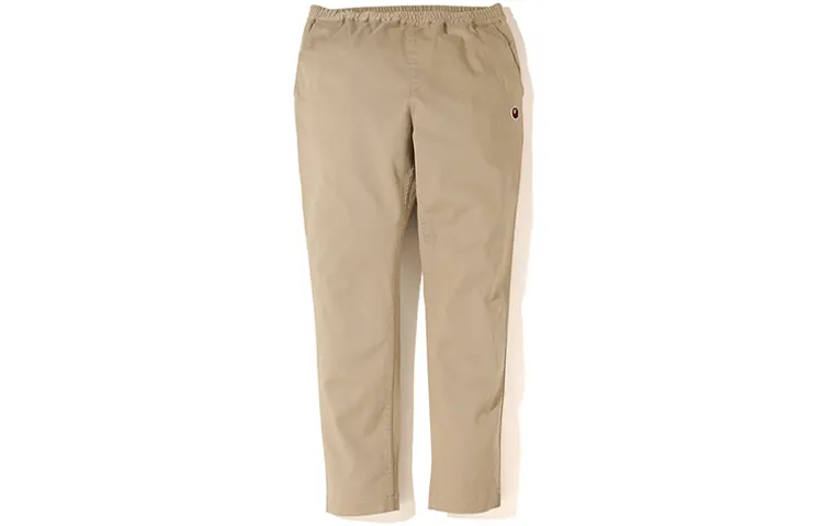 A BATHING APE Head Series Casual Pants Men's Moderate Straight Fit Pants