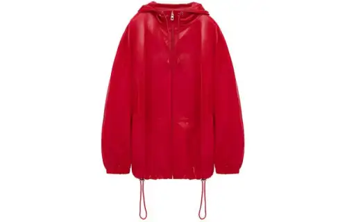 LOEWE SS24 Leather Jacket Men's Red