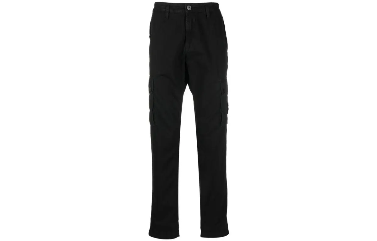 STONE ISLAND SS23 Casual Pants Men's Black