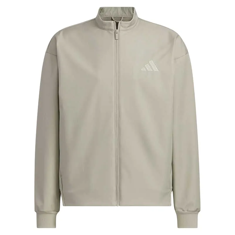 Adidas Jackets Men's Gray Stand Collar Moderate Straight Fit