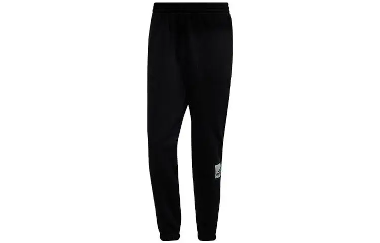 Adidas Knitted Sweatpants Men's Black Moderate Cuffed Pants