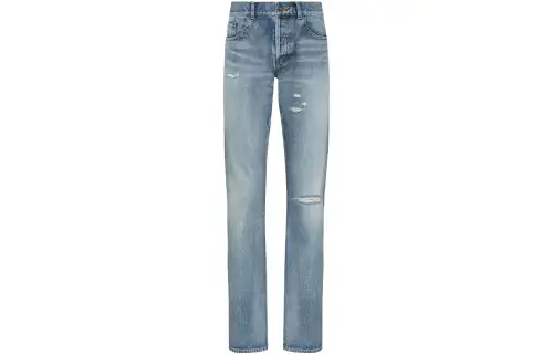 SAINT LAURENT Jeans Men's Blue Moderate Slim Fit Pants