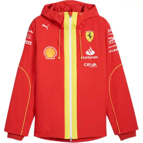 PUMA FerrariREPLICA SS24 Jacket Men's Red Yellow