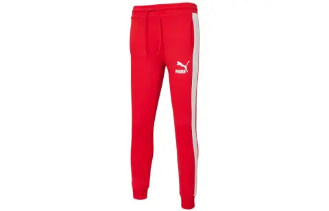 PUMA Knitted Sweatpants Men's Bright Red
