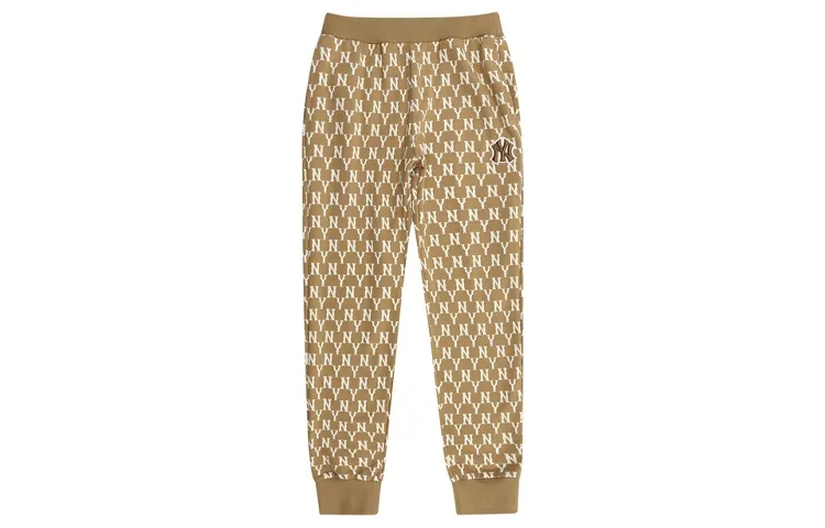 MLB Knitted Sweatpants Unisex Brown