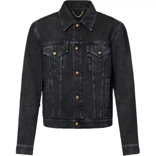 Lv 57th Street Nyc Damier Denim Trucker Jacket