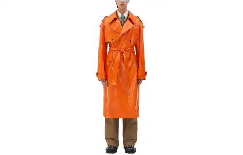 Bottega Veneta FW23 Trench Coat Men's Orange