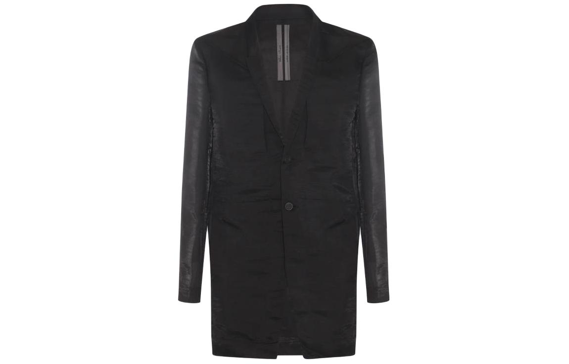 RICK OWENS Single Breasted Satin Blazer