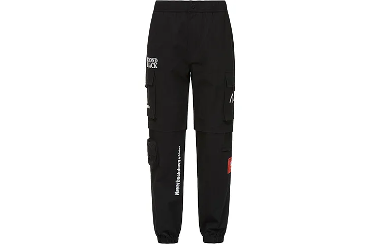 EVISU Cargo Pants Casual Pants Men's Black