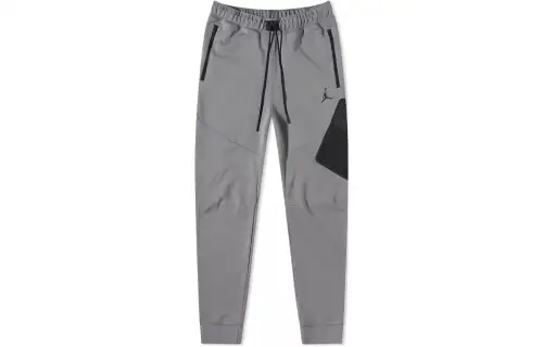 Jordan Knitted Sweatpants Men's Gray Moderate Straight Fit Pants