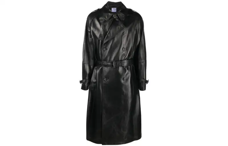 Vetements Leather Jackets Men's Black Moderate