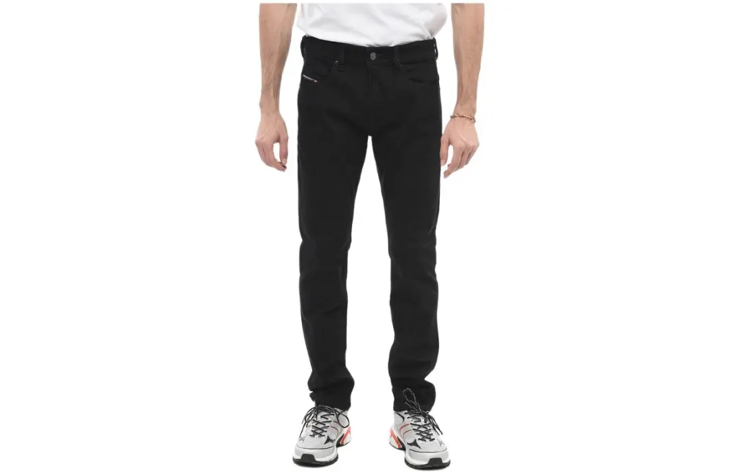 DIESEL Jeans Men's Black Moderate Slim Fit Pants