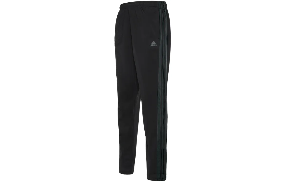 Adidas Knitted Fabric Vintage Sweatpants Men's Black