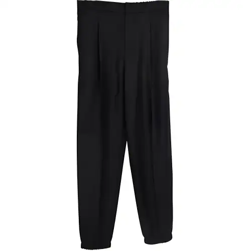DIOR Quarterly New Products Knitted Sweatpants Men's Black Moderate Straight Fit Pants