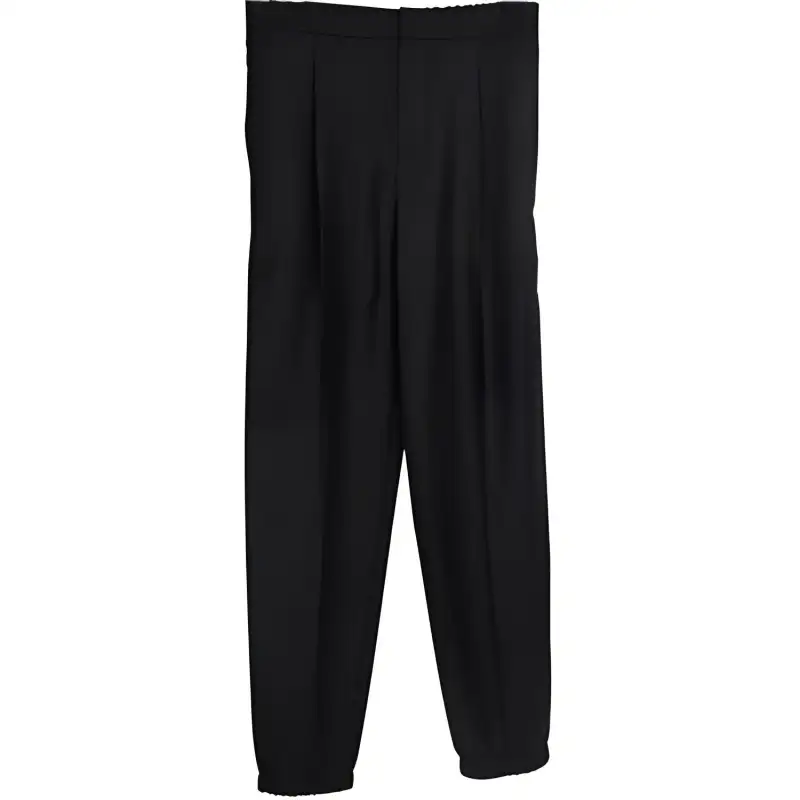 DIOR Quarterly New Products Knitted Sweatpants Men's Black Moderate Straight Fit Pants