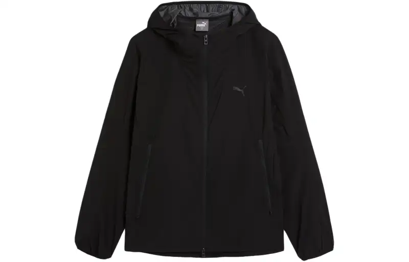 PUMA Jackets Men's Black Hooded Moderate Other