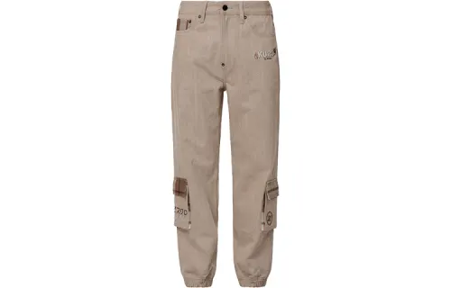 EVISU Jeans Men's Earth Tone Moderate Cuffed Pants