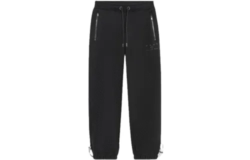 Li Ning Wade Collection Knitted Sweatpants Men's Black Thickened Cuffed Pants