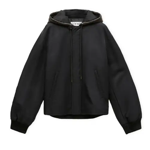 Loewe hooded bomber jacket