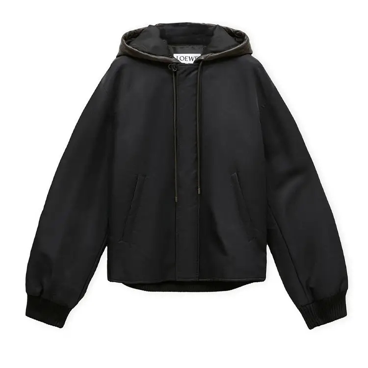 Loewe hooded bomber jacket