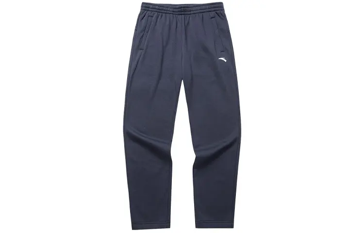 Anta Straight Fit Fleece Lined Thermal Sweatpants Men's Legend Blue