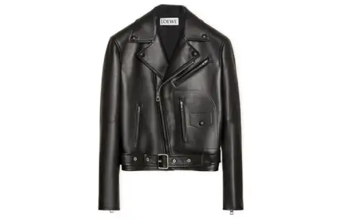 LOEWE FW23 Leather Jacket Men's Black
