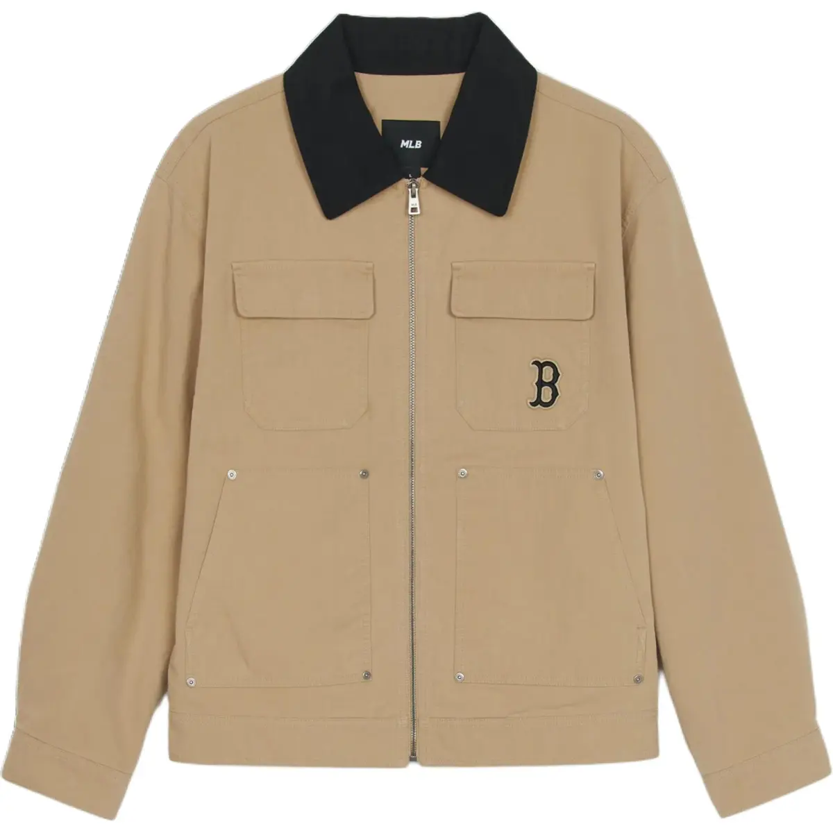 MLB Boston Red Sox Jacket Unisex Beige Yellow