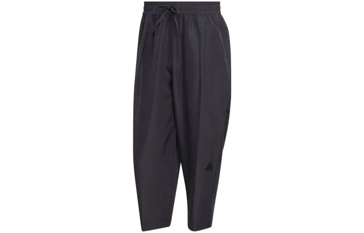 Adidas Knitted Sweatpants Men's Black Moderate Tapered Pants