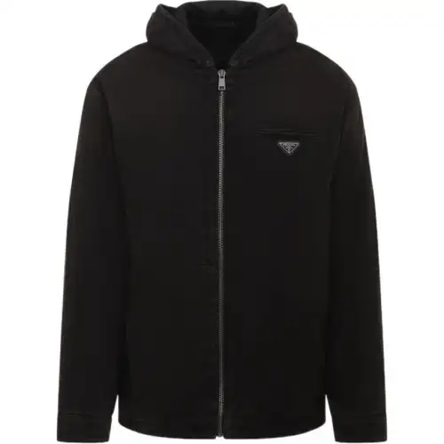 PRADA Triangle logo Hooded Jacket