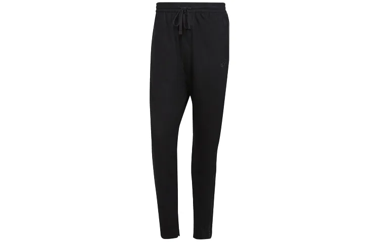 Adidas Originals Knitted Sweatpants Men's Black Moderate Slim Fit Pants