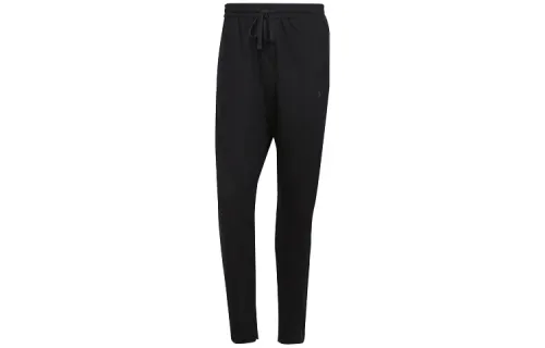 Adidas Originals Knitted Sweatpants Men's Black Moderate Slim Fit Pants